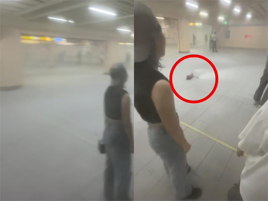 練舞驚魂記!板橋捷運怪男「拿滅火器亂噴、叫囂」 4少女遭殃畫面曝光