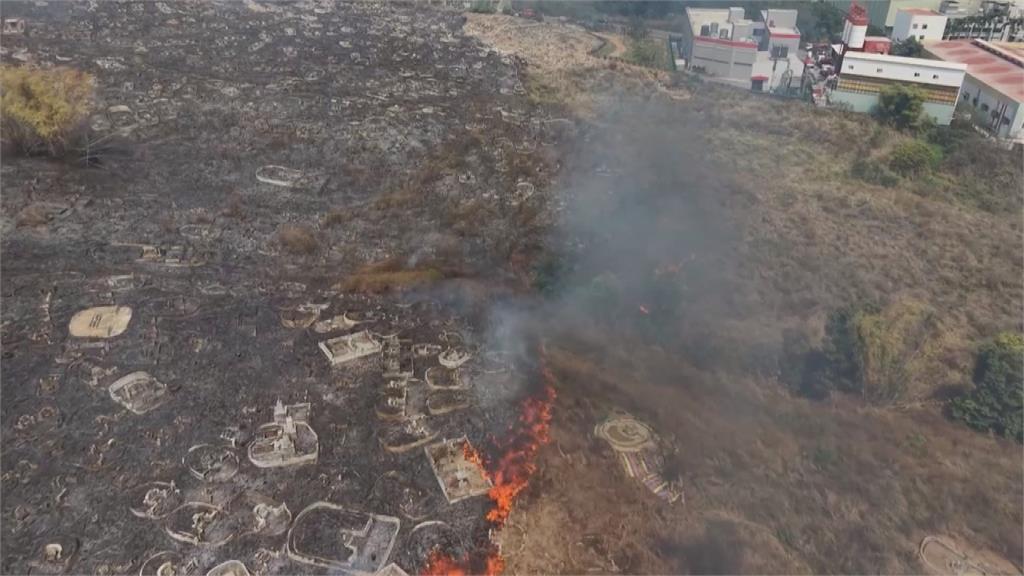 南投縣今年公墓火災高達114件　國3南投休息站公墓火災濃煙瀰漫