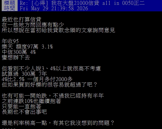 他想信貸300萬All in「0050正二」!網見1細節勸退:現實一堆負債跑路的