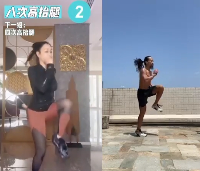 鍾麗緹辣開大腿狂健身　51歲「逆天狀態」網震驚：好美好年輕！