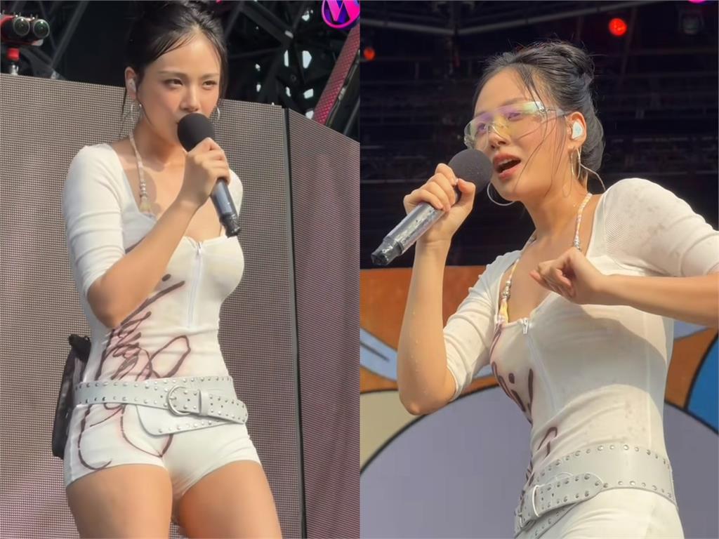 BIBI水炸彈演出挨轟！脫衣跪男舞者中間唱歌　觀眾看傻：太露骨了