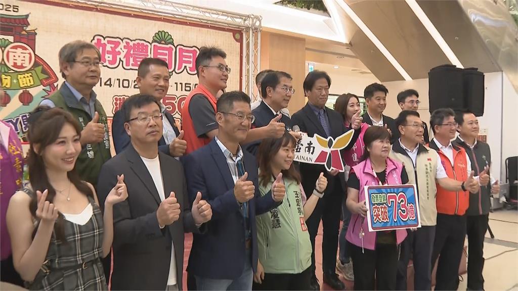 台南購物節登錄金額破73億　黃偉哲抽出頭獎純電車得主