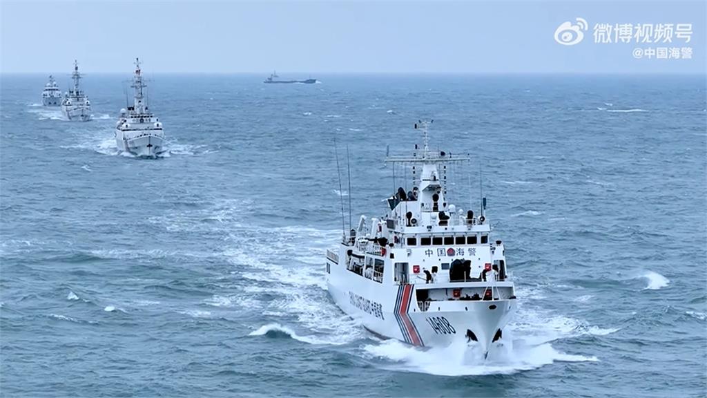 中國4艘海警船「編隊」闖金門禁止水域　海巡全程緊盯廣播驅離