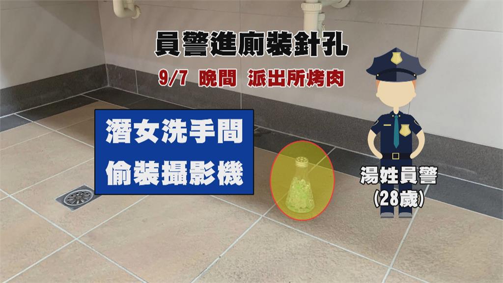 男員警知法犯法！　裝針孔偷拍女警