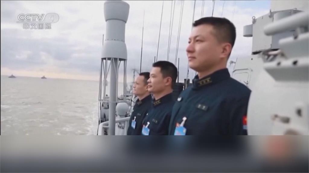 中俄海上第11次聯合軍演 艦艇編隊實射導彈
