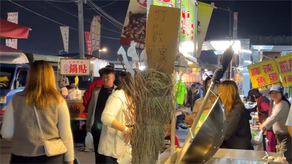 夜市新創意!稻草木棒製「竹籤的家」 雲林東南夜市垃圾大減有妙招