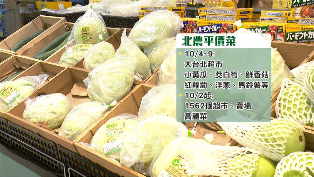 颱風來襲菜價波動大　農糧署向全台賣場釋出「平價蔬菜」