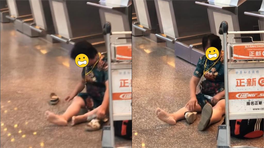 旗袍大媽行李超重不想付錢!急喊「帶救命藥回福州」…大鬧松機畫面曝光