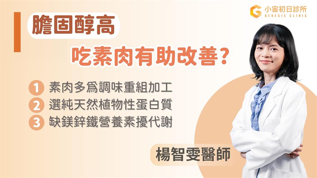 別再吃素肉防高膽固醇! 減重醫師曝「優質蛋白質」、3礦物質助攻