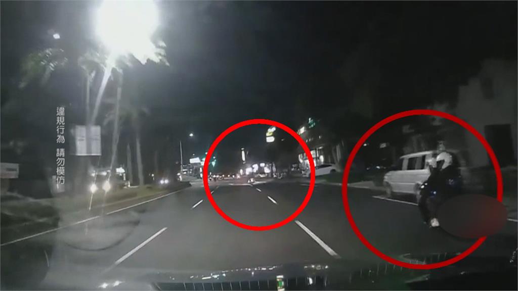 闖紅燈、拒檢、遮車牌樣樣來! 男子擦撞警車肇逃 警開25張罰單