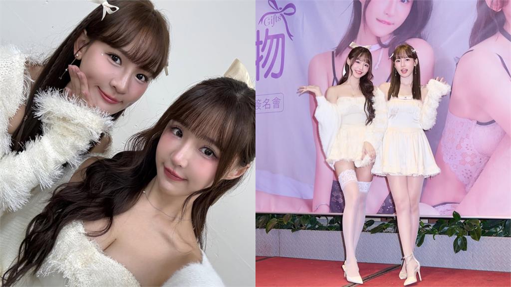 寒冬不怕冷！林莎&元元辣穿「平口短裙」當性感雪天使…網暈爛：CP值太高