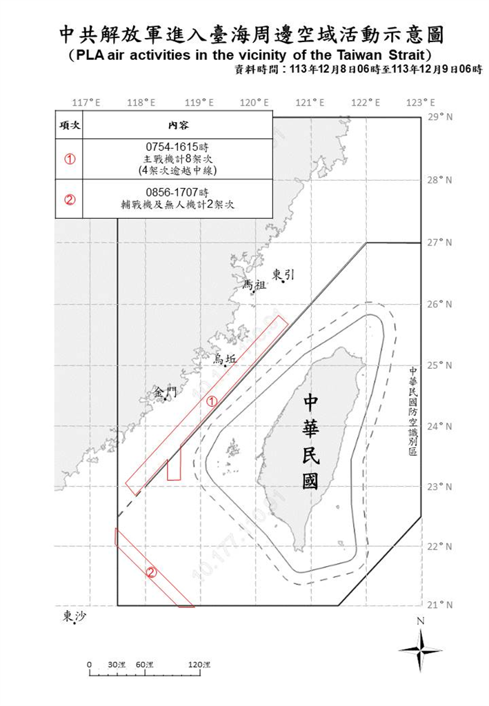 快新聞/持續亂不停!偵獲中國17機艦、3公務船擾台 6機闖西南空域