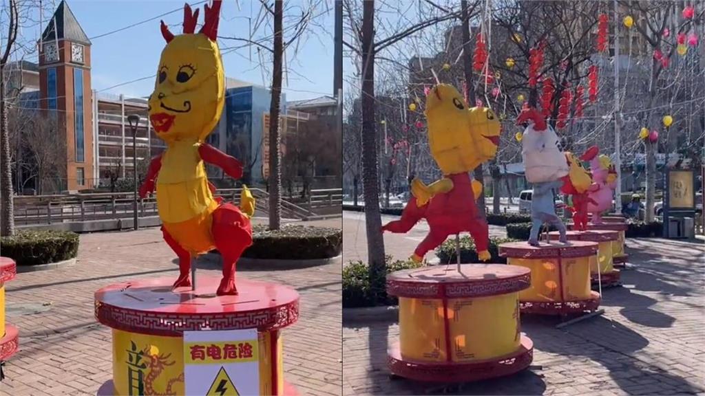 中國12生肖花燈「醜到嚇壞路人」！官方認「經費不足」網諷：陰間入口