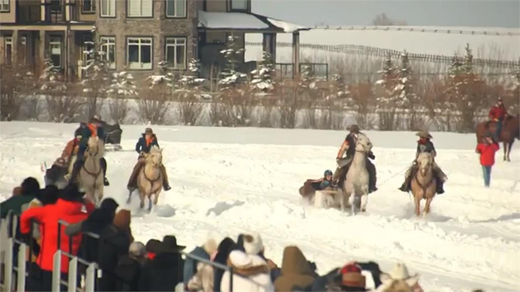 加拿大超刺激冬季運動！　越野滑雪結合馬術拉雪橇拚速