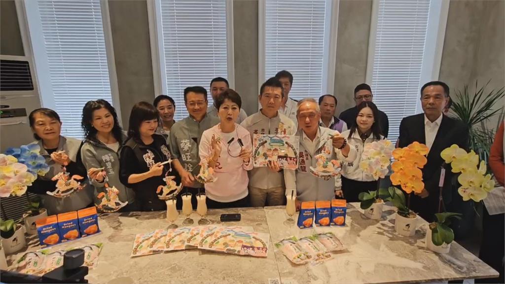 陳亭妃攜多位市議員.參選人　發送馬年創意　DIY小提燈