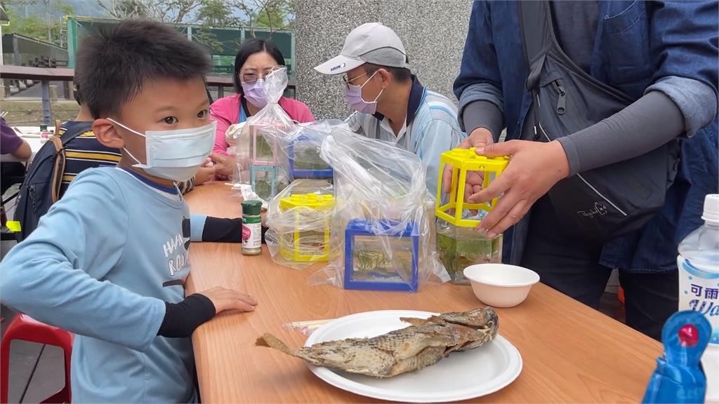 花蓮水產培育所復建完成 80位大小朋友參觀體驗食魚教育