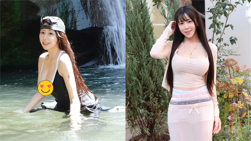 梓梓辣穿U領高衩死庫水「麻糬險掉出」！一轉身「渾圓大蜜桃」現形…網全暴動