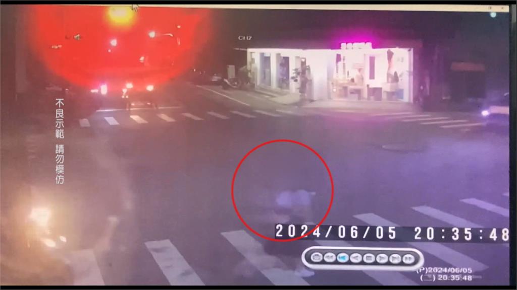 休旅車轉彎切西瓜險撞行人 駕駛沒道歉竟還開窗飆罵引公憤