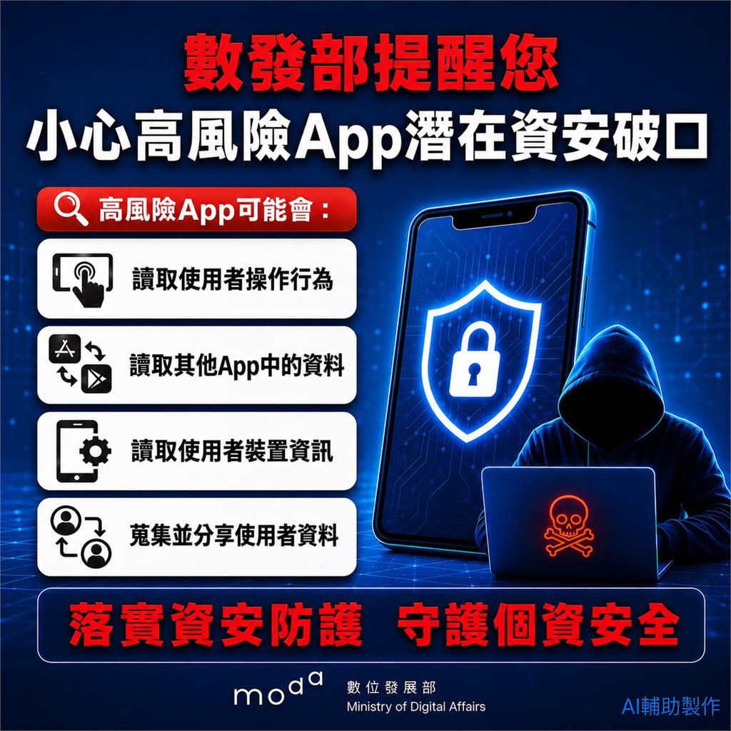 快新聞／數發部檢測4款中國製APP　「它」風險地雷最多
