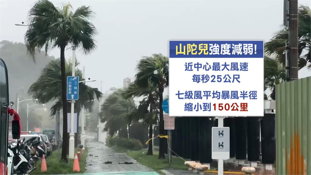 山陀兒轉輕颱龜速滯留屏東一帶　風雨威力不容小覷