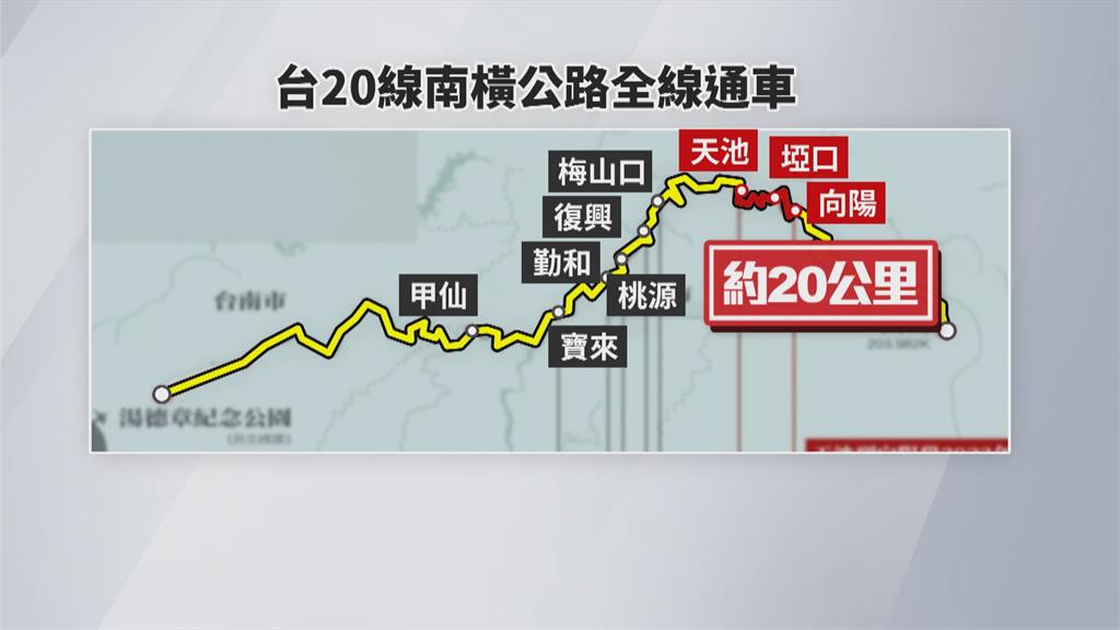 中斷搶修近13年! 蘇貞昌宣布南橫復通