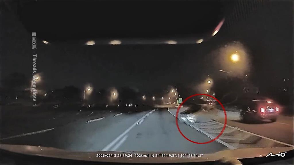 離奇車禍! 國3駕駛突逆向迴轉 遭後車撞上送醫不治