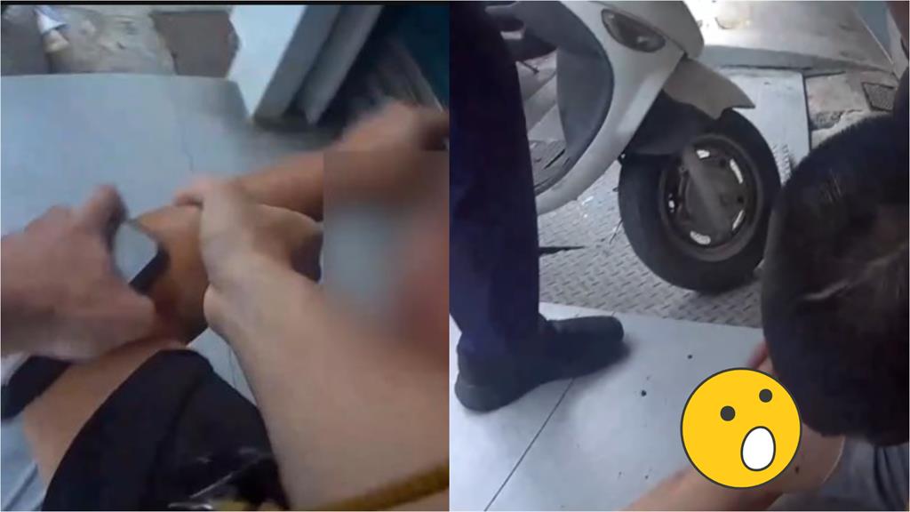 新竹惡霸「打女店員巴掌」竟在台積電工作！遭警方壓制「竟當場漏大號」尷尬畫面曝