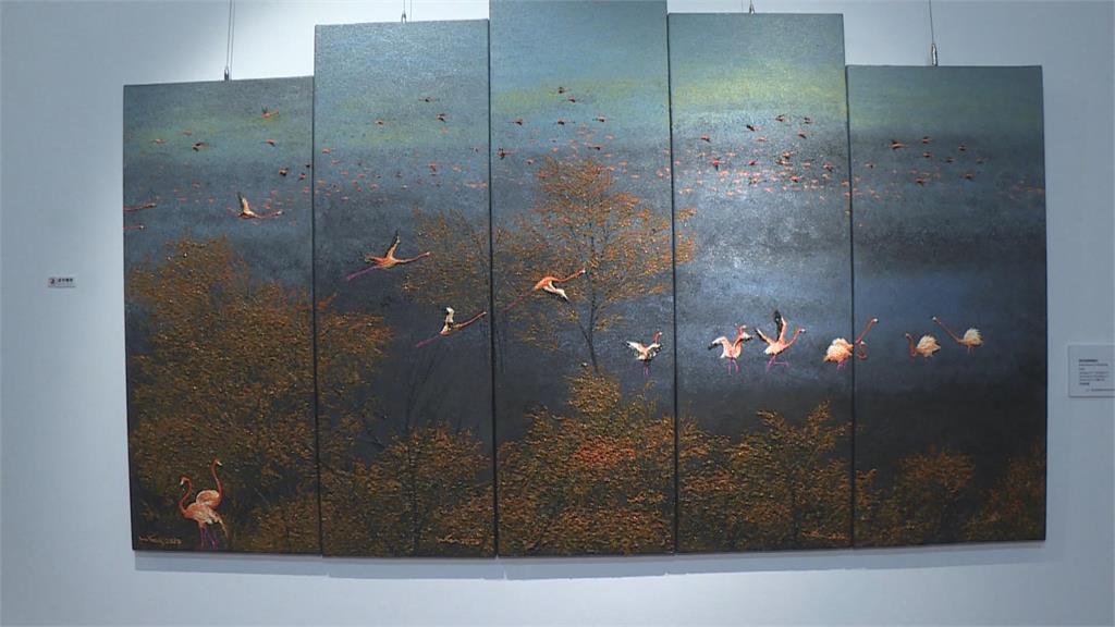 藝術家獨特「砌畫」技法揮灑光彩 用畫刀描繪家鄉基隆之美