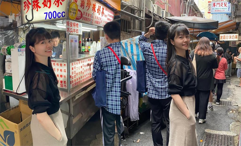 小巷「薄紗仙女狂透膚」竟是高嘉瑜!轉身亮出「波霸大招牌」7千人猛朝聖
