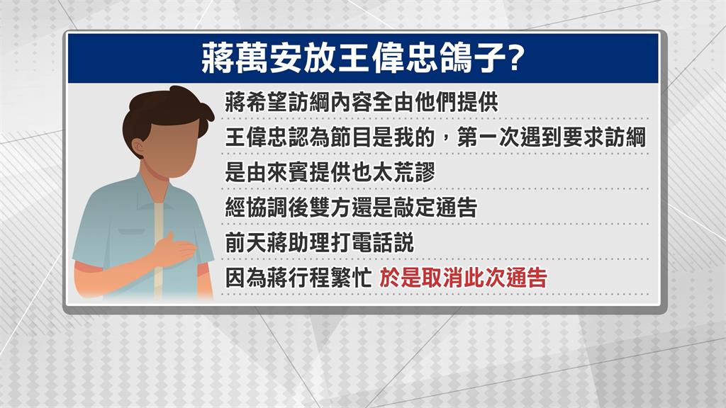傳取消王偉忠通告　蔣萬安駁：都還在安排