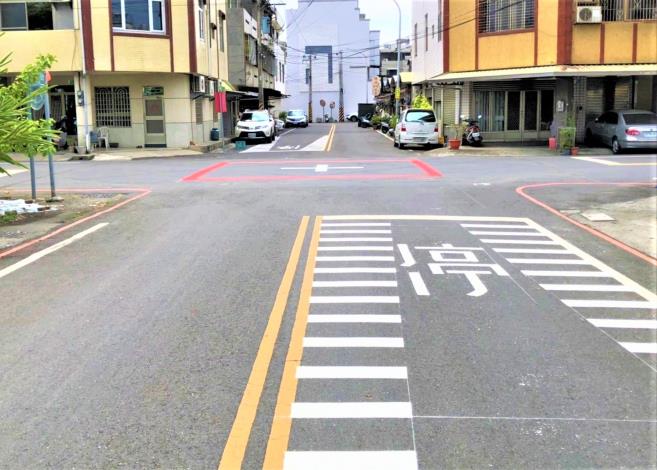 借鏡日本非號誌化路口警示標線　台南市試辦強化路口減速