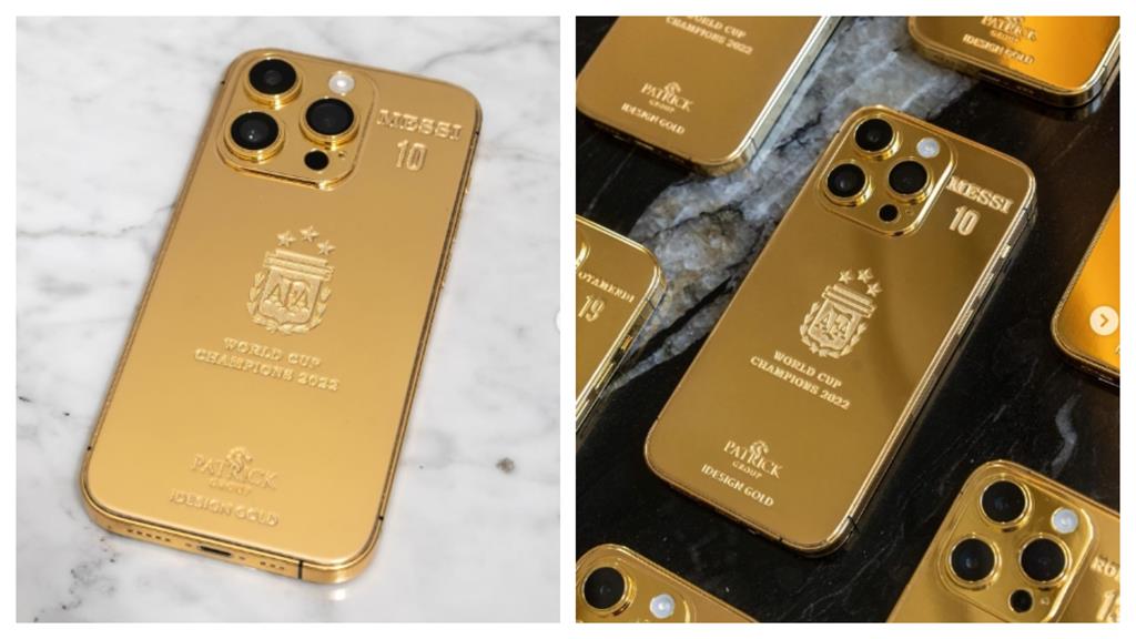 梅西訂製「35支黃金iPhone」送隊友！豪砸6百萬超狂紀念品流出