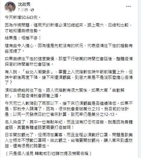 快新聞/週末2天確診數和上週末差不多 醫憂心:疫情往下走趨勢有些減緩