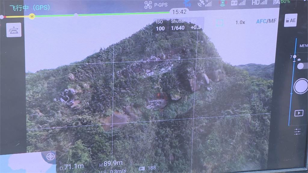 外木山1月內二度落石 空拍機監測預防