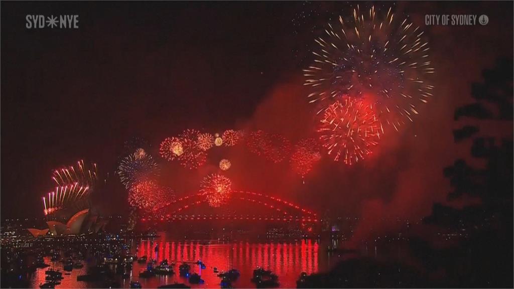 紐西蘭首拉跨年序幕　澳洲雪梨史上最大煙火秀