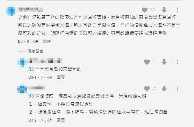 YTR超哥炸雞店疑「倒廢油進水溝」!店家急刪留言 內行曝驚人真相