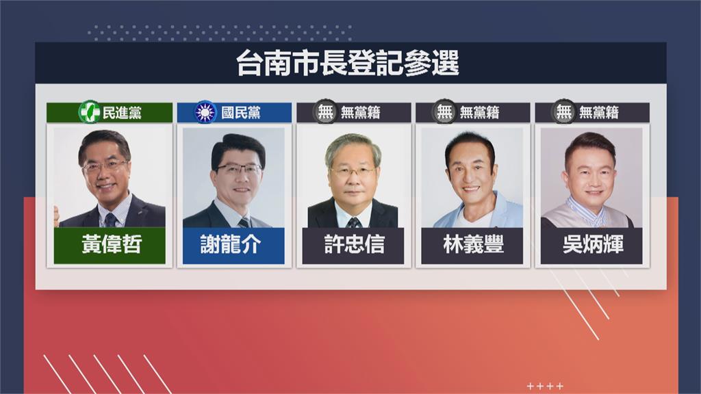 台南市長選戰五搶一　平民律師也參戰了
