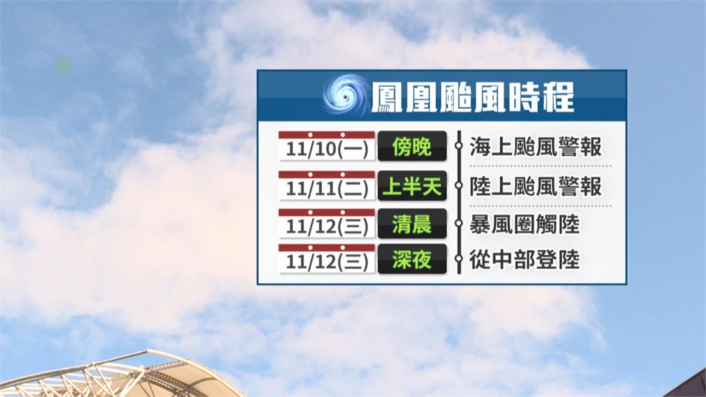 鳳凰最快今晚登菲律賓!預計週一發海警 週三暴風圈處陸