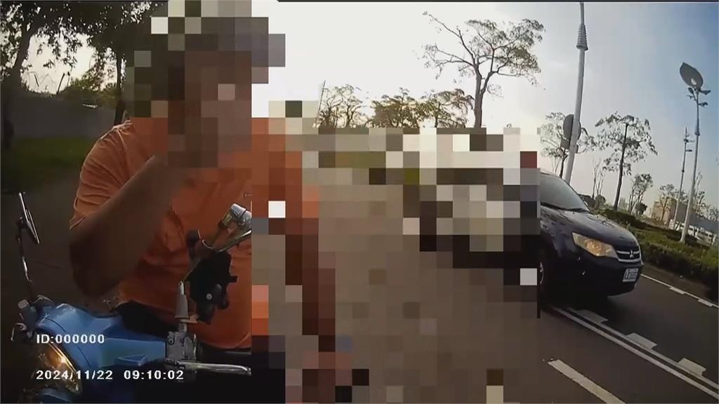 騎士散發酒味拒絕酒測 警以肉身擋車空手抓人