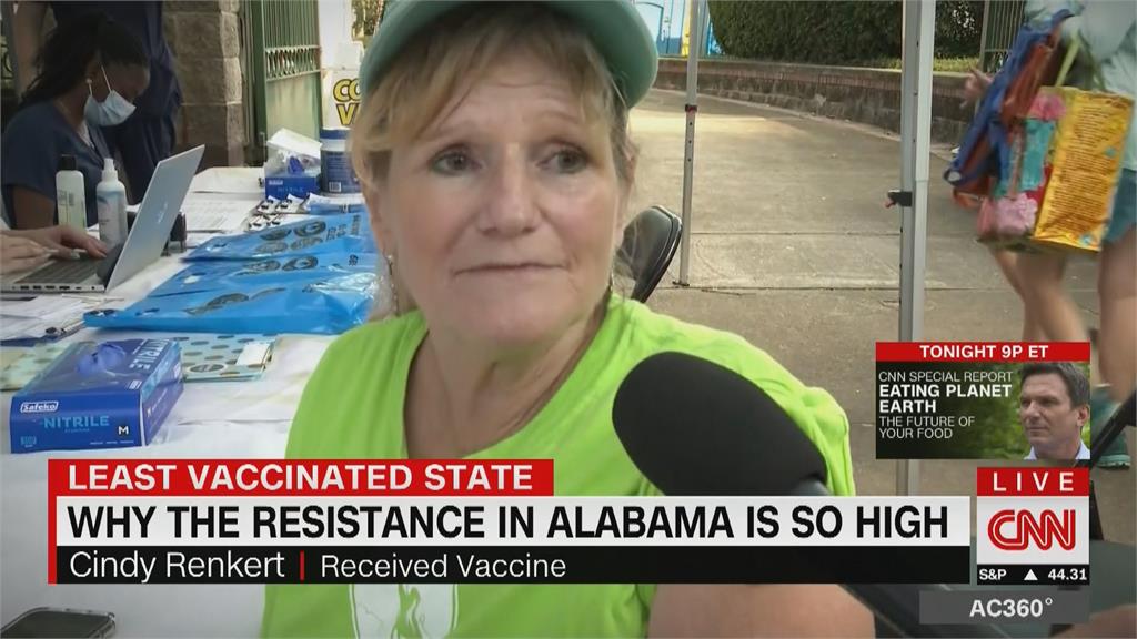 死不打疫苗！　阿拉巴馬州接種率墊底　州長急了