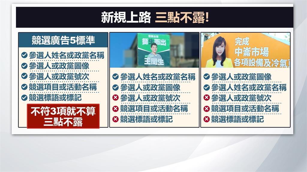 競選看板偽裝形象廣告 北市最嚴競選廣告規定有效?