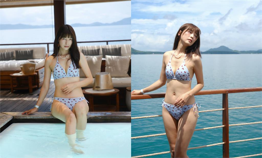辣妹脫衣玩水「跑出超多小櫻桃」！竟是「3寶媽女星」網震撼：真是本人？