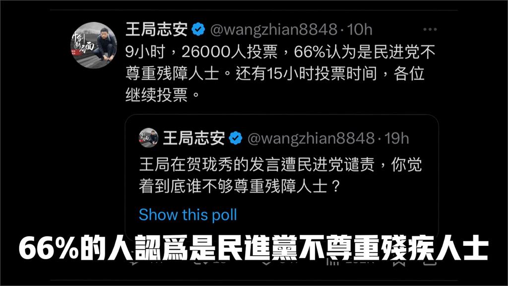 王志安不滿「支語」沒被譴責！推特投票控民進黨歧視　遭YTR嗆：非常幼稚