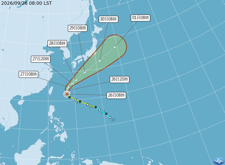 快新聞／「舒力基」會來台灣？估這時間轉中颱　氣象署揭最新路徑