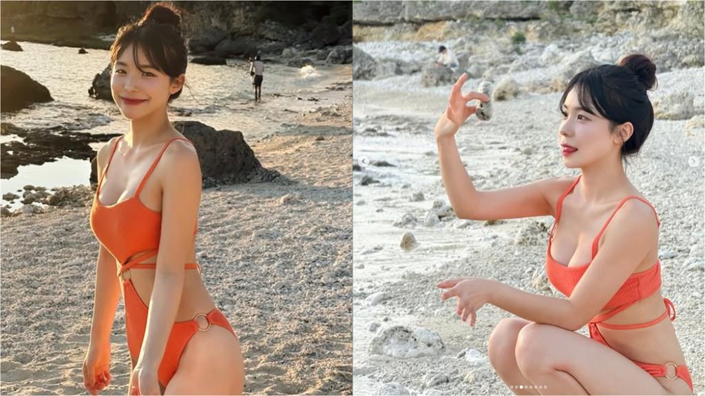 海邊濕身「SSR辣台妹」竟是李多慧!轉身洩「飽滿水蜜桃」網暈:失血過多
