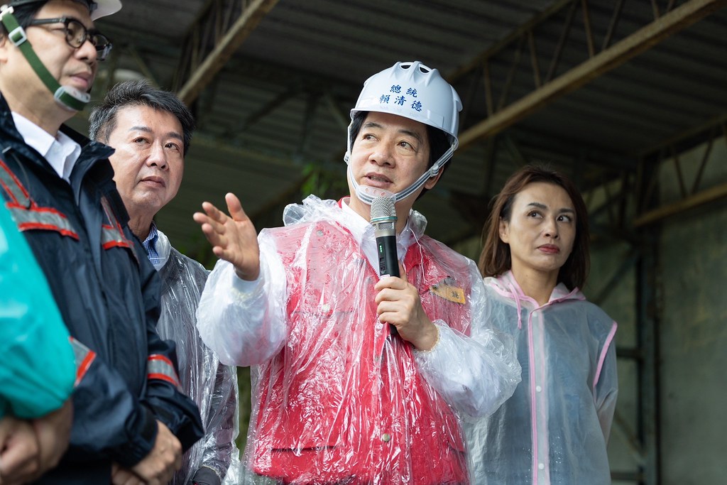 幕後／上任後首次！賴總統率執政團隊勘災　不分藍綠打團體務實戰