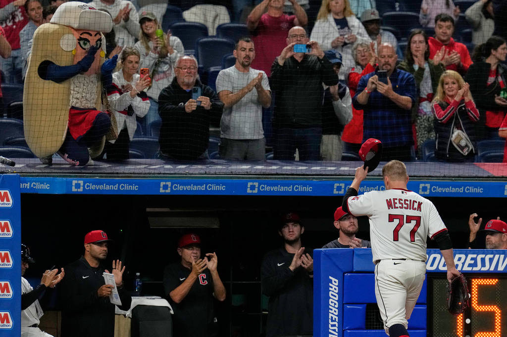 MLB(影)／九局上功虧一簣！守護者左投梅賽克與無安打比賽擦肩而過