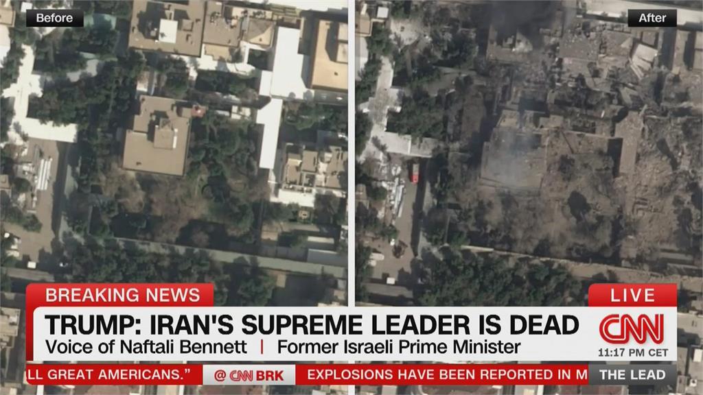 美以大規模空襲伊朗　川普貼文證實「哈米尼已死亡」