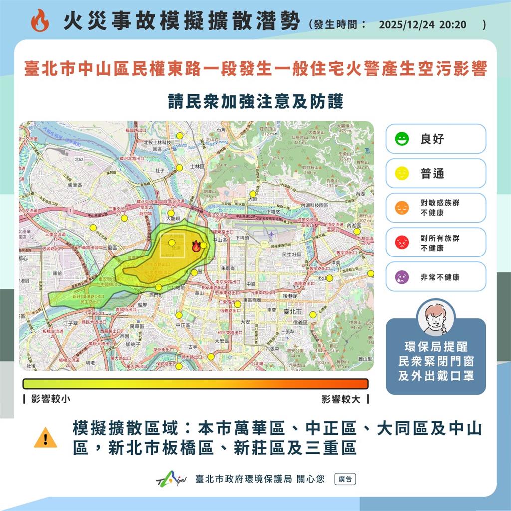 快新聞／北市中山區傳火警！驚現2具焦屍