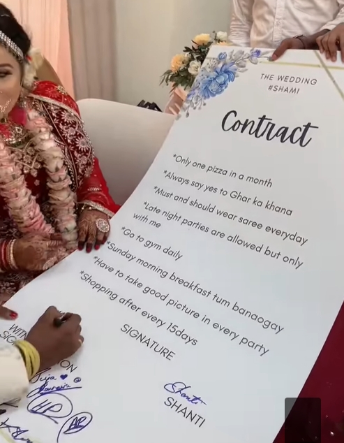 印度新娘餐餐爆吃披薩　15秒婚前協議影片曝笑說「每月1次」